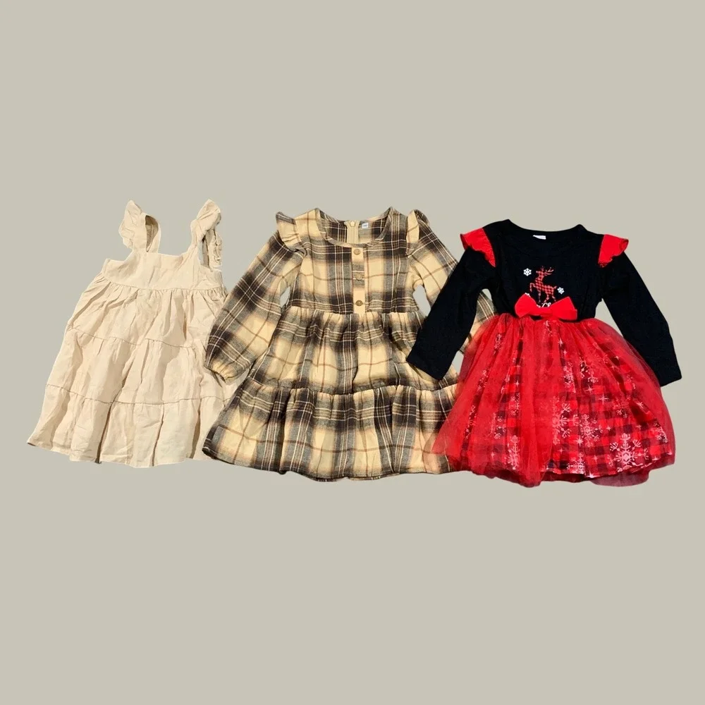 Girls Dress Lot Size 3T 4T Summer Fall Christmas New Without Tag Amazon